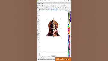 Professional Text Masking Effect in Coreldraw - CorelDraw Tutorial #shortvideo