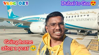 Flying home after a year 🥹 Is Oman Air the best premium economy?? #omanair #goa #dubai