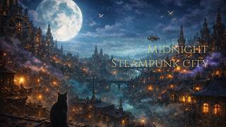 Midnight Steampunk Cat lo-fi piano｜미드나잇 스팀펑크 캣 로파이 피아노🌙🐈 Sleep, Study & Relaxation (3Hours) screenshot 2