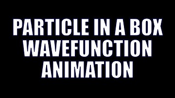 Quantum Chemistry 3.7 - Particle in a Box Wavefunction Plots