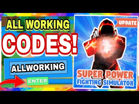 All New Working Super Power Fighting Simulator Codes Roblox Youtube - codes for super power fighting simulator on roblox