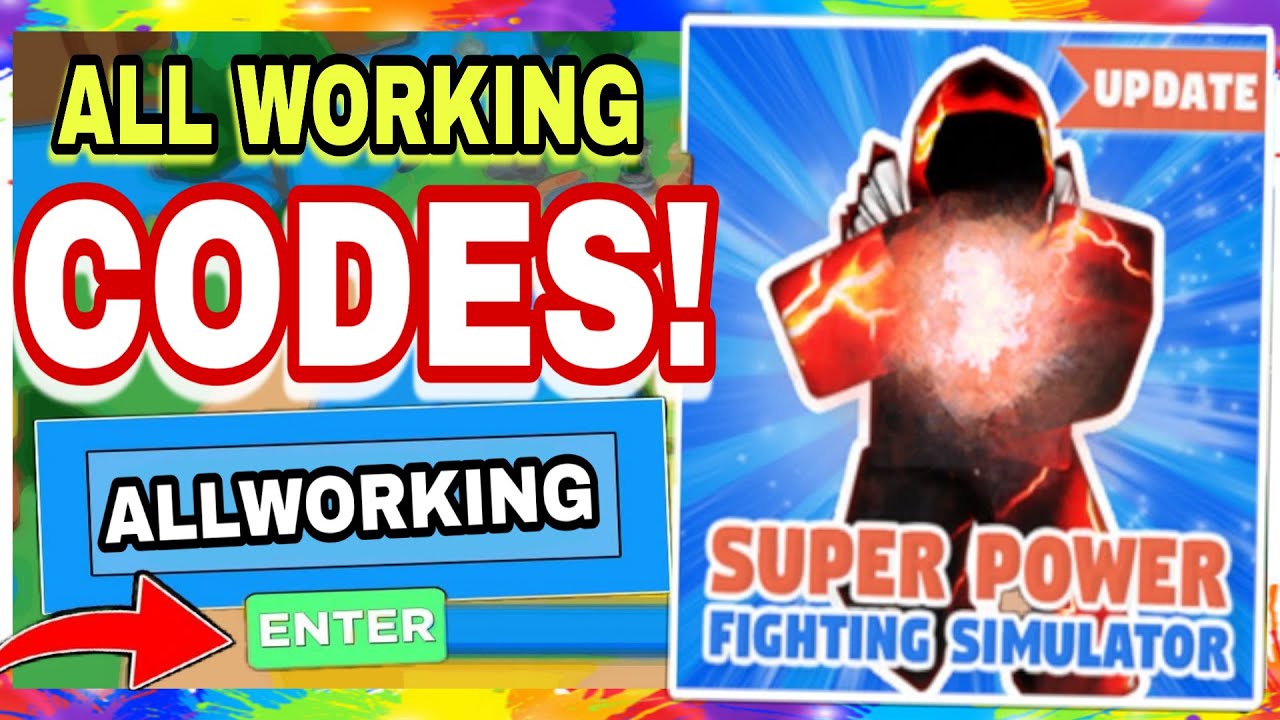  ALL NEW WORKING SUPER POWER FIGHTING SIMULATOR CODES ROBLOX YouTube