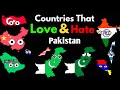 Countries that Love/Hate Pakistan