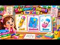 Learn Stationery Items for Kids ✏️📚 | Preschool Vocabulary Words for Toddlers | Preschool Learning