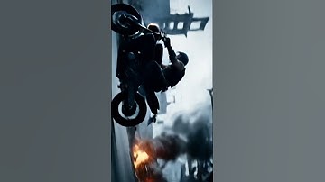 AI Veo 3 Google  Video : Vertical Escape 🔥 | AI Motorcycle Jump Scene
