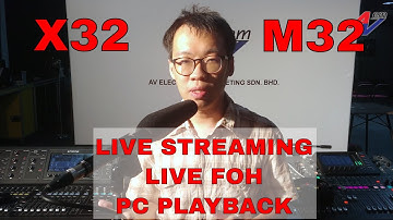 X32 / M32 Setup for simultaneous playback from PC, live streaming from PC & audio to FOH system