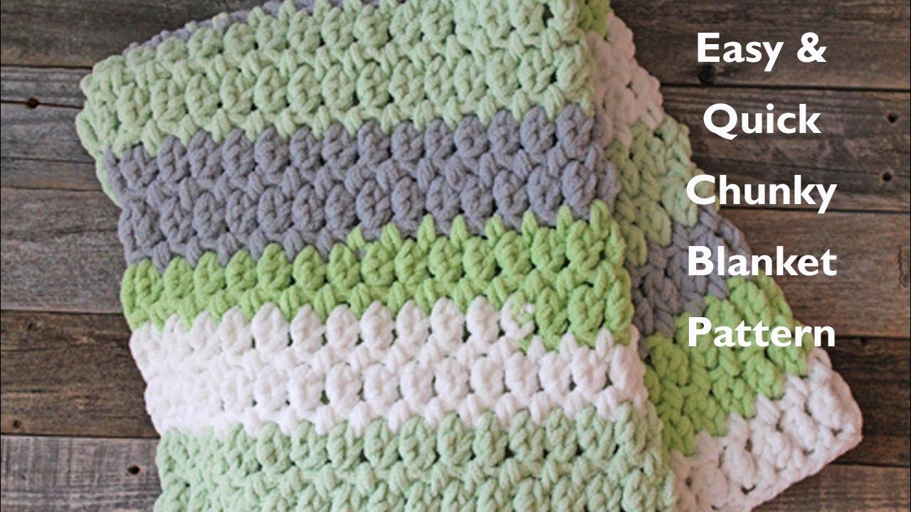 Learn to Make Striped Baby Blanket Crochet Pattern YouTube
