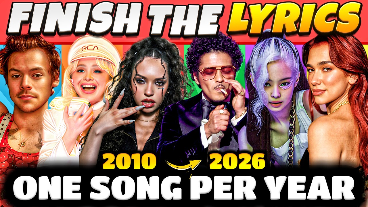 FINISH THE LYRICS 🎶 | One Song Per Year (2010–2026) 💜✨ | Music Quiz 2026