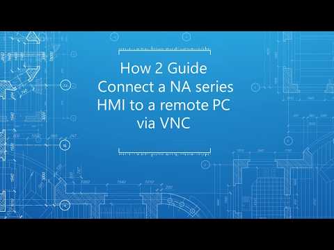 How to connect a NA series HMI to a remote PC via VNC