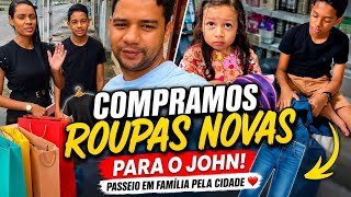 COMPRAMOS ROUPAS NOVAS PARA O JHON NA CIDADE NOVA ❤️ VEJA A ALEGRIA DAS CRIANÇAS.