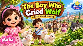 The Boy Who Cried Wolf 🐺 | Kids Moral Story | Learn to Always Tell the Truth | Little Star Fun