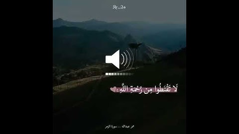 سورة الزمر | اكتب شيء تؤجر عليه 🤲