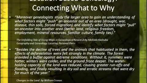 Breaking Down Brick Walls With Location Based Genealogy (Part 3 of 3)