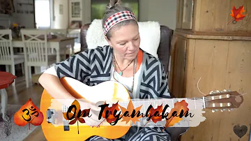 Om Tryambakam Guitar Tutorial & Lyrics / Relax Mantra/ Tina Malia