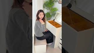 A versatile dressing table, #dressingtable #solidwoodfurniture #smallhouse #woodhousenotes