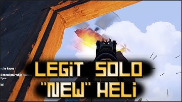 Solo "New" Heli - AK Only - Rockets and Napalm! (Rust Survival)
