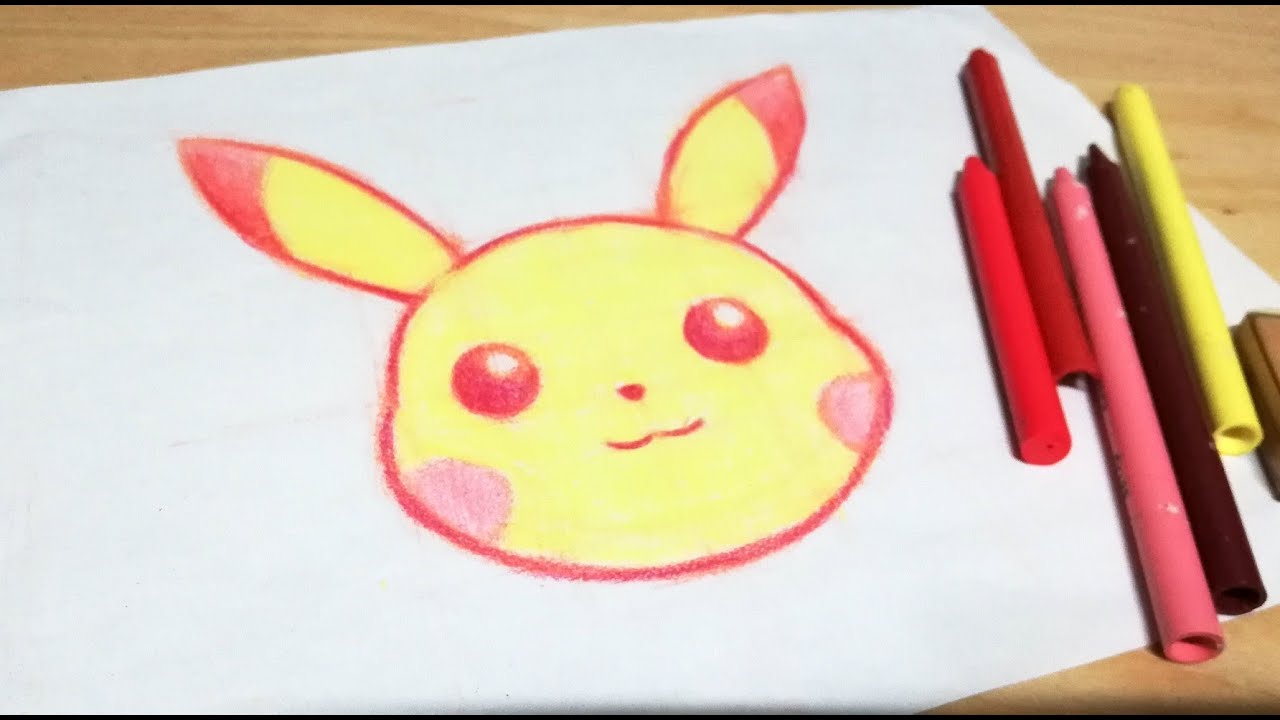 ピカチュウの顔のイラストの 描き方 How To Draw A Pikachu Face Youtube