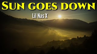 Lil Nas X-Sun Goes Down(Lyrics)