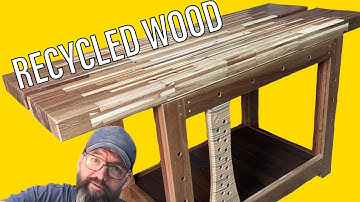 Woodworking WORK BENCH - Ultimate reclaimed timber and Palletwood Build