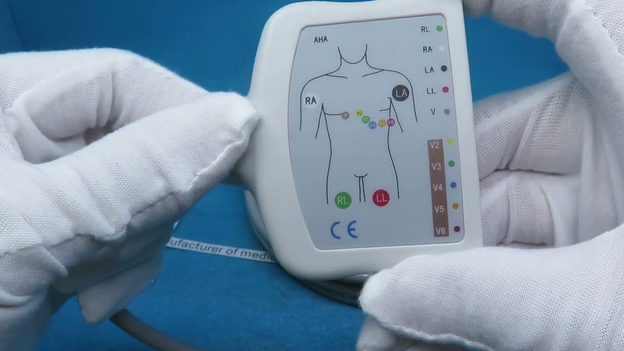 EKG 10047B Compatible GE Medical GE Eagle, Solar, Dash ECG trunk cable, AHA color