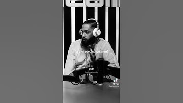 Wise words from Nipsey Hussle, listen to the end! 🙏🏽