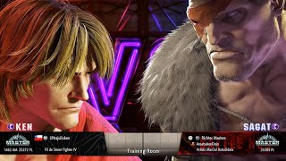 Street Fighter 6 - Ultrajulioken (Ken) vs Richter Masters (Sagat)