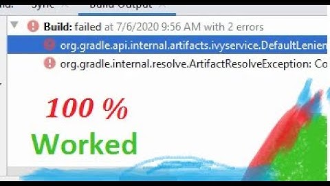 Build failed In Android Studio || Gradle Failed 100% Fixed Problem Offline 2020