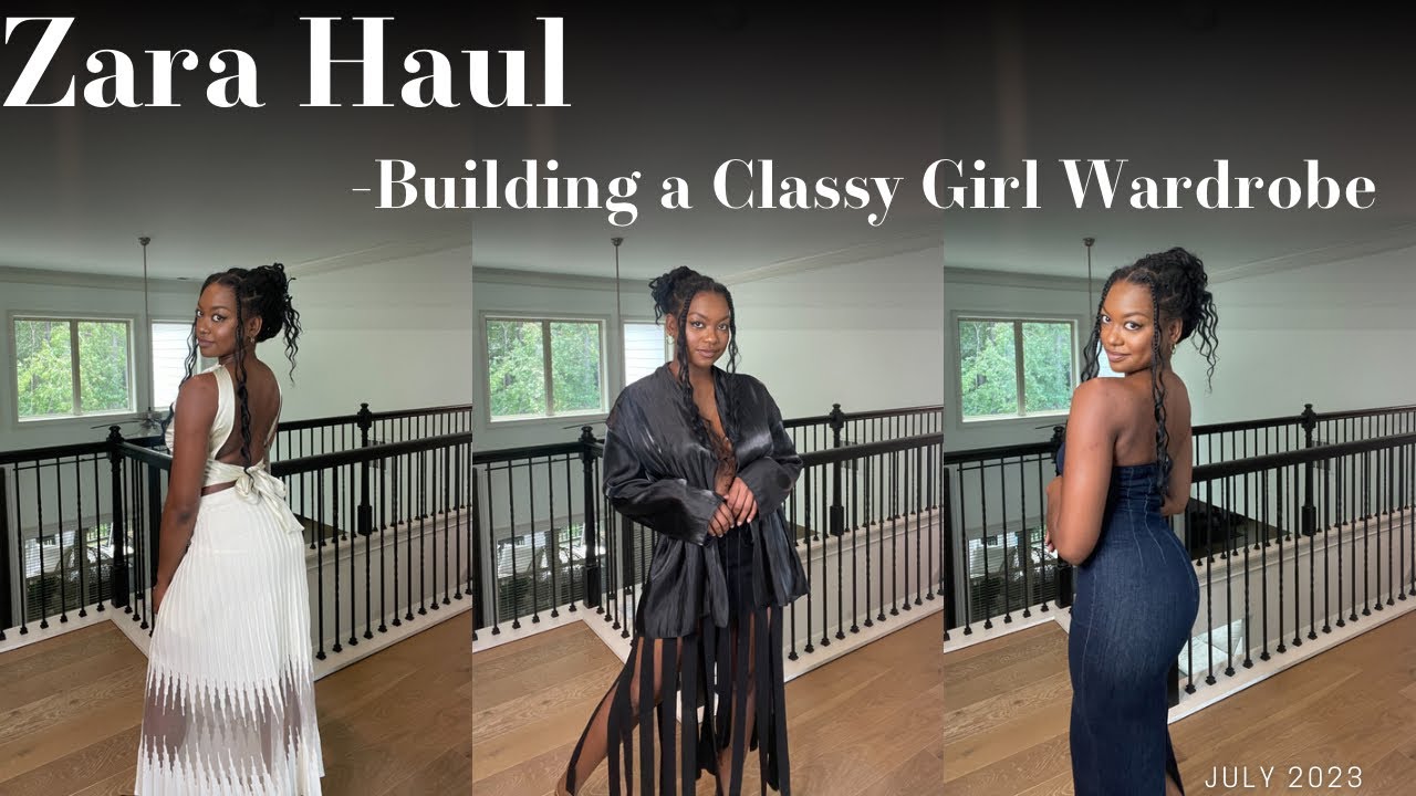 ZARA TRY ON HAUL building a classy girl wardrobe YouTube