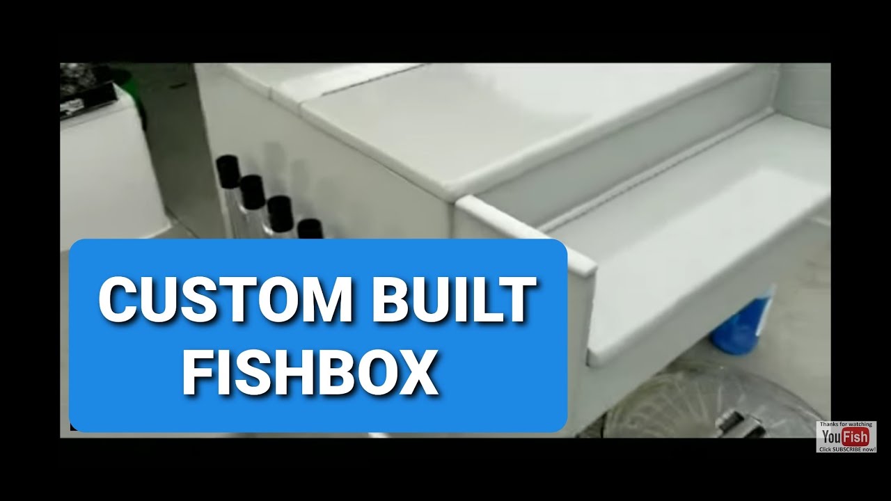 Custom built from scratch foam insulated fiberglass fishbox for