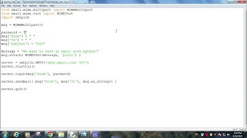 How to send an email with python