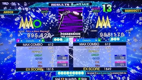 [DDR A20+] POSSESSION (ESP-17) 995,620 AAA