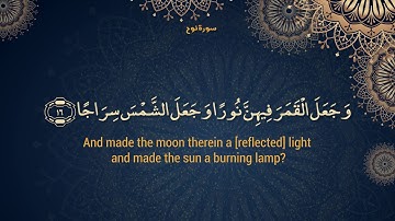 Surah 71 - Sūrat Nūḥ سورة نوح, “Noah”