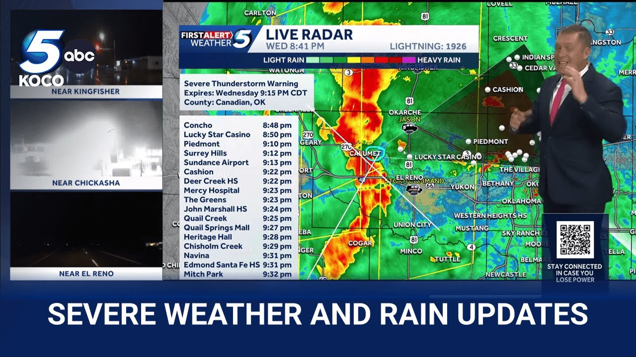 Tracking severe storms across Oklahoma April 1 2026 - YouTube