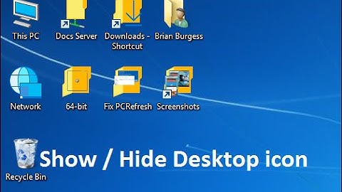 how to Show or Hide Desktop icons in windows 10 - Howtosolveit