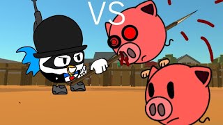 chicken gun vs scary pig | animation