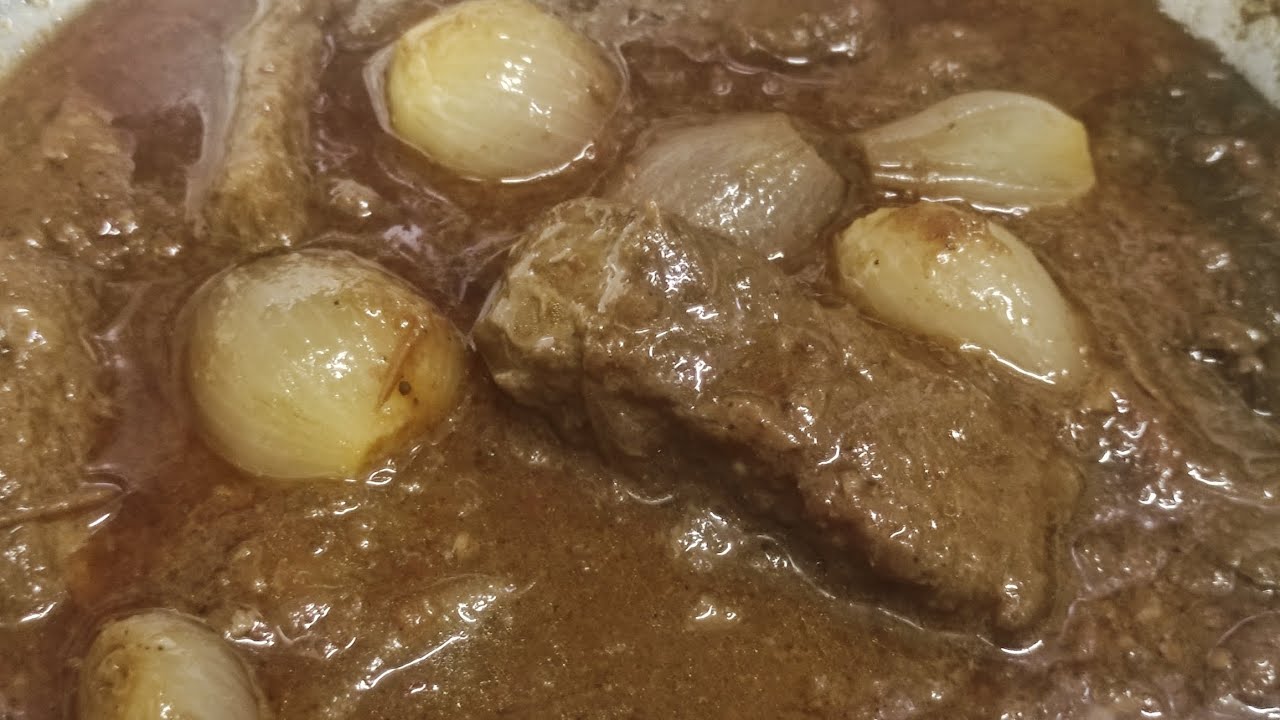 طريقة عمل ‼️طاجن اللحمة بالبصل ‼️علي أصوله ‼️ طعم ولا أروع ‼️