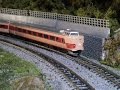 Nゲージ鉄道模型　国鉄381系特急型電車 の動画、YouTube動画。