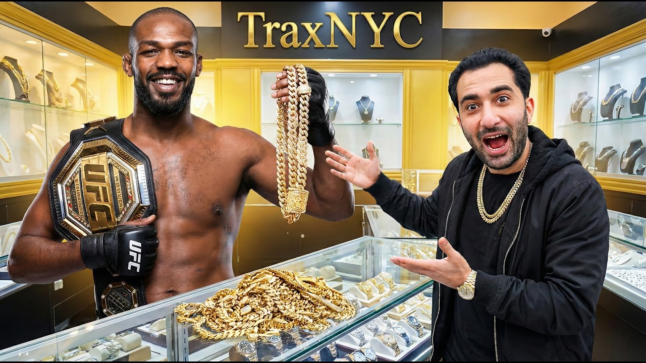 JON JONES STOPS BY FOR DIAMONDS at TRAXNYC - YouTube