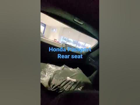 Honda Passport Rear Seat - YouTube