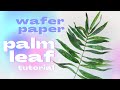 Wafer Paper Palm Leaves // EASY Wafer Paper Flowers Tutorial!