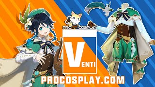 Procosplay Unboxing Video Game Genshin Impact Venti Cosplay Costume