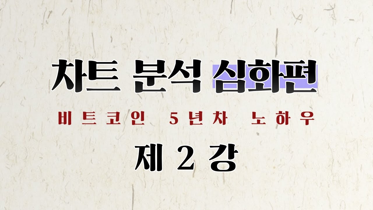 차트 분석 심화 (제 2강) - 지지와 저항