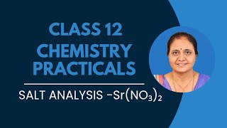 Salt Analysis of Strontium Nitrate (Sr(NO₃)₂) | Class 12 Chemistry Practicals | Beyond the beaker