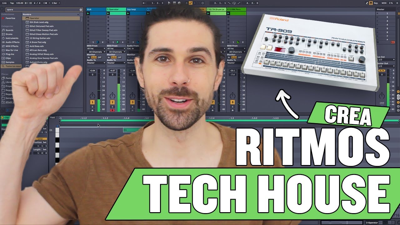como CREAR RITMOS de TECH HOUSE | Ableton Live 10 - YouTube