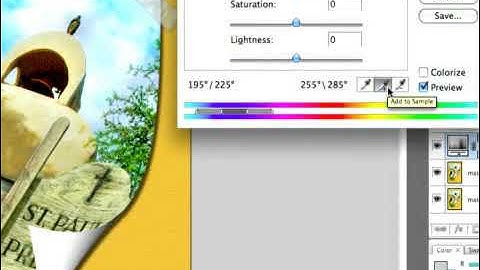 Sampling Colors in an Adjustment Layer in Photoshop CS3