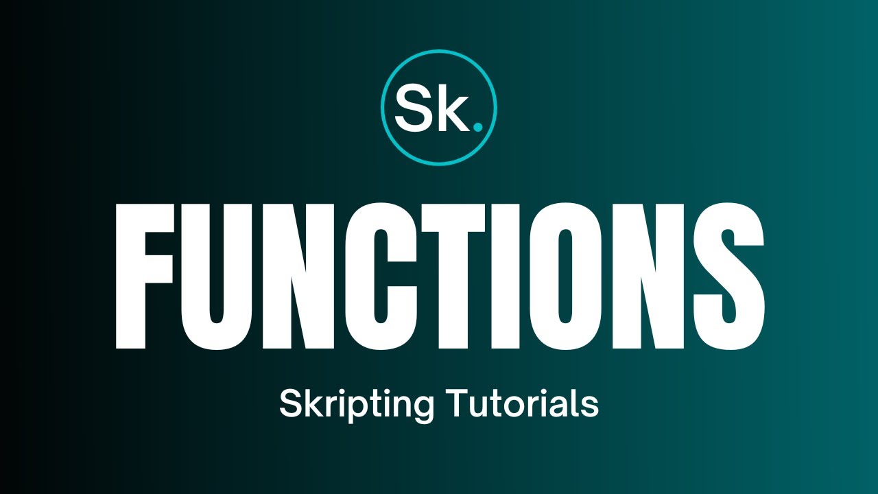  New How to use FUNCTIONS with Skript | Skripting Tutorials