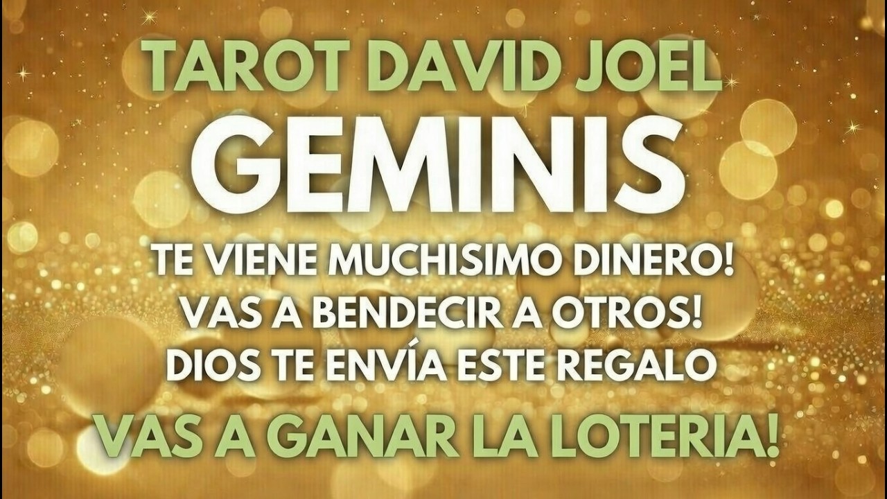GEMINIS, TE VIENE UN MONTON DE DINERO Y NUEVAS OPORTUNIDADES, DIOS TE ...