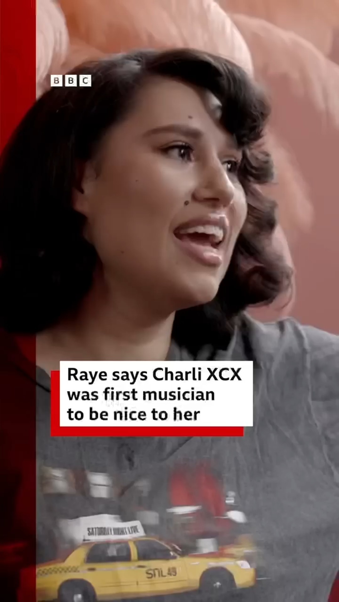 Raye says Charli XCX was the first artist to be 'nice' to her. #Raye #CharliCXC #BBCNews