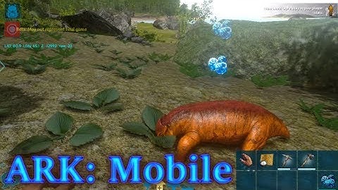 GETTING STARTED! LYSTROSAURUS TAME AND TINY HUT! ARK:Mobile Episode 1