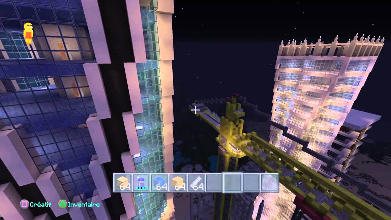 Minecraft ps4 ville moderne tour eifel fr youtube Ville moderne
